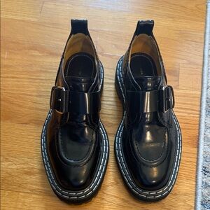 Black Leather women’s  Shoes